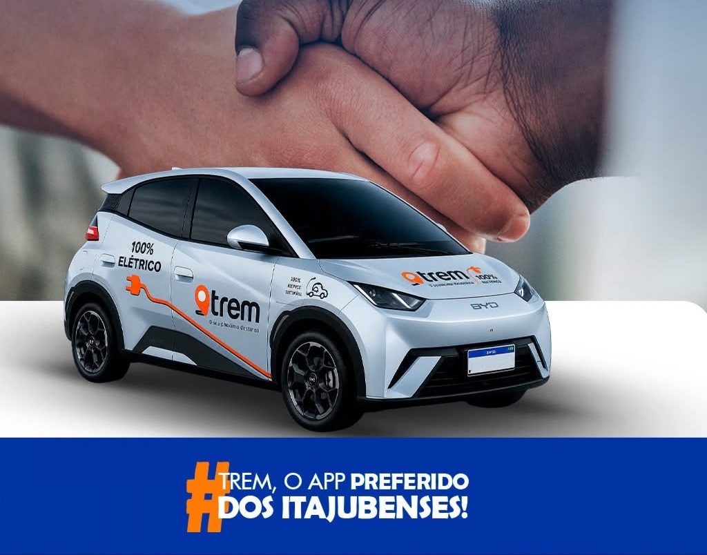 Carro 100% elétrico do Trem — o app preferido dos itajubenses